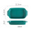 Baking Tray Practical Household Baking Plate Cake Bread Baking Tray for Home Kitchen Bakery (Dark Green) 7