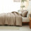 Σετ παπλωμάτων Taupe Full Size από μικροΐνες 3 τεμαχίων 5