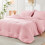 Pink Seersucker Twin Comforter Set 5-Piece 8