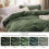 Olivgrünes Queen-Bettwäscheset – Weiches Polyester 5