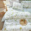 Botanical Comforter Set Twin Green Floral Microfiber 3pcs 3