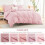 Pink Seersucker Twin Comforter Set 5-Piece 6