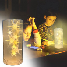 Galaxy Glint Tischlampen-Set – DIY-Sternenprojektor-Nachtlicht, sanftes, warmes Licht, handgefertigte sternförmige Dekoration, Weihnachtsgeschenk,