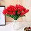10 db piros műtulipán, 33 cm 2