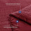 Bordeauxrood seersucker queensize beddengoedset 4