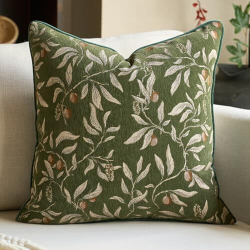 Housse de coussin en chenille 45 x 45 cm