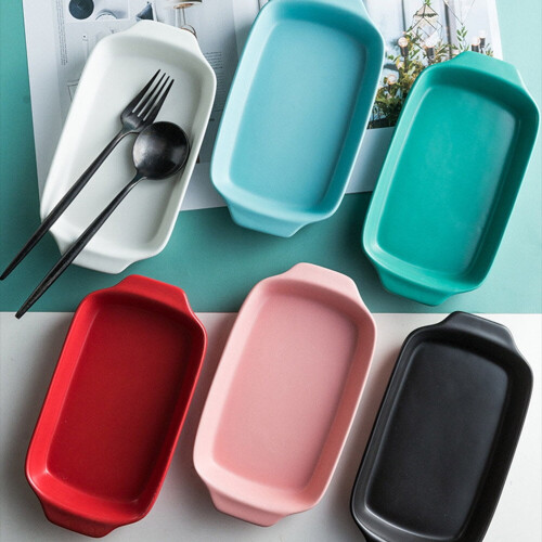 Baking Tray Practical Household Baking Plate Cake Bread Baking Tray for Home Kitchen Bakery (Dark Green) 2