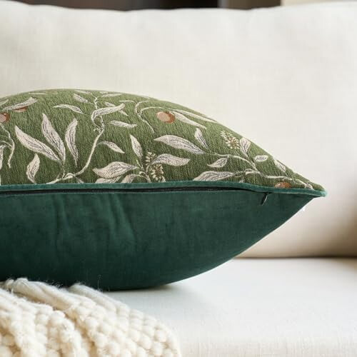 Housse de coussin en chenille 45 x 45 cm 1