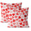 Fodere per cuscini per San Valentino, 45x45 cm, set da 2 1