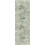 Vintage Washable Runner Rug 2.5ft x 8ft Green 2