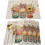 Herfst placemats set van 4 – Bloemenvaas pompoen design 1