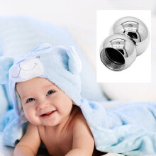 Babysmykker til nyfødte i rustfrit stål, 1 sæt, kalebasformet design