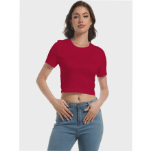Crop tops pour femmes, t-shirts moulants tendance été 2024, coupe ajustée