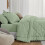 Twin XL comforter set sage green 5-piece 3