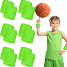 12-Pack Wrist Sweatbands for Men & Women – Moisture-Wicking, Compatible with Tennis, Basketball, Football, Gym