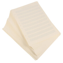 TOXMENT Music Manuscript Notebook Refill 100 Sheets 3mm 10 Rows Loose-Leaf Staff Paper
