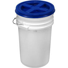 Vit hink med Gamma Seal-lock 7 gallon