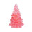 Mini Christmas Tree Pink Plastic 3.3 Inches 6