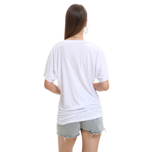 Γυναικεία Casual T-shirts με V λαιμόκοψη, κοντομάνικα, χαλαρή εφαρμογή, καλοκαιρινά, 2