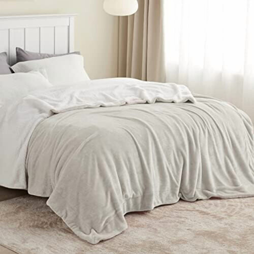 Couverture polaire sherpa, format Queen, 229 x 229 cm 2