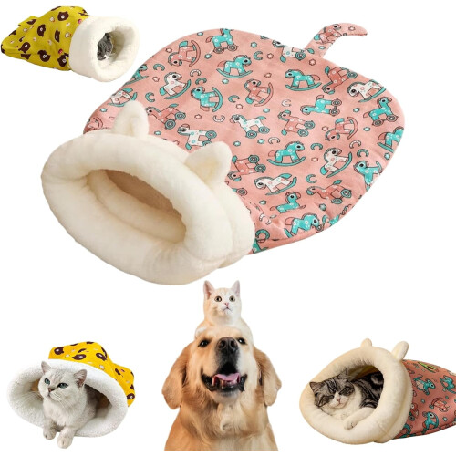 Nid confortable semi-fermé pour chats et petits chiens