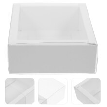 Lot de 5 boîtes à bonbons blanches pour mariage ou banquet