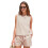 Ensemble short et short rayé kaki pour femme, taille L 3