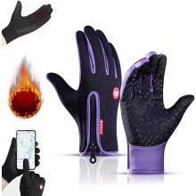 Waterdichte, winddichte en thermische handschoenen, geschikt voor touchscreen met antislipgrip, voor mannen en vrouwen – voor fietsen, hardlopen,