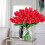 10 db piros műtulipán, 33 cm 5