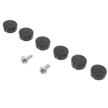 márkátlan6 db-os porvédő sapka autómodell-kompatibilitással1x1cm fekete