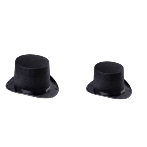 2 τεμάχια καπέλα από τσόχα Tophat, δημιουργικά στολίδια για καπέλα, στολίδια για 2