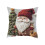 Juego de 2 fundas de almohada decorativas navideñas de algodón con 2