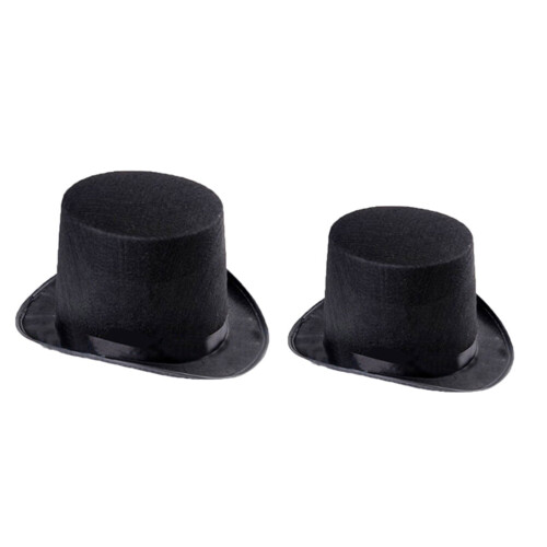 2 τεμάχια καπέλα από τσόχα Tophat, δημιουργικά στολίδια για καπέλα, στολίδια για