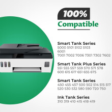 JUNXIAO 32XL Black Ink Bottles, Compatible with HP 32XL for Smart Tank 5101/5000/5102/7301/7001/5103 & Plus 651/551/570/455/450