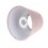 Paralume cilindrico in velluto rosa per lampade E27/E14 2