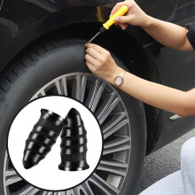 Auto Tire Repair Kit 10Pcs for Car Tires with Black Rubber and Nail Shape