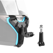 Integralhjälm Hakfäste Käkehållare Motorcykelhjälmrem för 7/6/5/4/3SJCAM sj5000/6000/7000Osmo XIAOYI Kamera för Motorcykelåkning