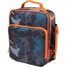 Insulated Lunch Box with Snack Pocket & Bottle Holder—Keeps Food Hot/Cold Longer, Fits Bento Boxes & Ice Packs, Compatible with Kids' School Needs