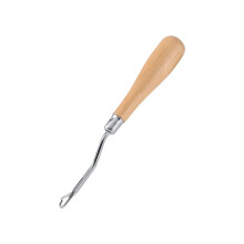 6.3inch Wooden Bent Latch Hook Crochet Needle Hook Tool