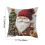 Juego de 2 fundas de almohada decorativas navideñas de algodón con 3