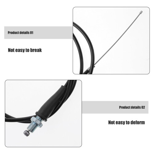 Universal Throttle Cable Motorcycle Accessory PU Leather 1Set 2