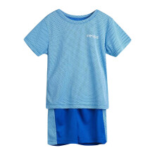 2-teiliges Sommeroutfit für Kleinkinder (Jungen/Mädchen): Atmungsaktives Mesh-Top und Shorts – Patchwork-Farbe, kühl und bequem