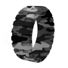 EASTIN Vingerring Rubberen Ring Siliconen Ringen Bandenpatroon Trouwring Heren Ademend-01groen-10