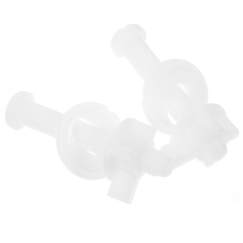 TOYMYTOY2 τεμάχια μεντεσέδες λεκάνης τουαλέτας, πλαστικά λευκά, απλά εξαρτήματα 2