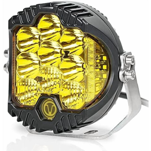 Φως LED εκτός δρόμου 5" 50W Amber – Στρογγυλός συνδυασμός σποτ/πλημμύρας για Wrangler, ATV, 1