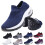Γυναικεία slip-on αθλητικά παπούτσια για περπάτημα, ορθοπεδικά, άνετα αθλητικά 1