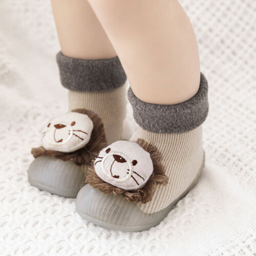 Ediodpoh Kids Νήπια Αγόρια Κορίτσια Patchwork Ζεστό Πλεκτό Μαλακή Σόλα από Λαστιχένια 2