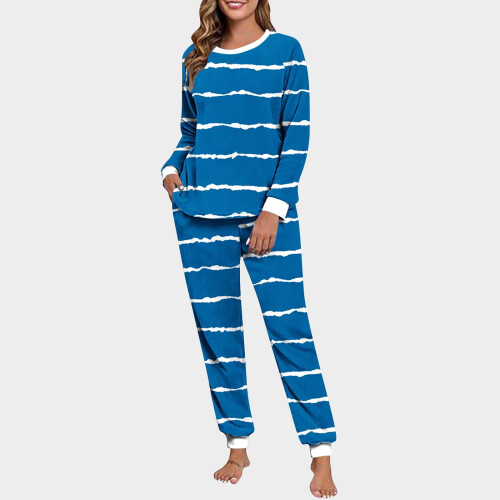 Dames winterpyjamaset van dubbel fleece, 2-delig 1