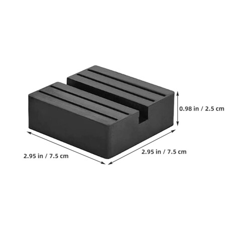 Gummipuder til donkrafte til biler – 4-pak, 7,5x7,5x2,5 cm 1