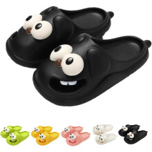 Pantuflas 3D con diseño de perro para parejas, pantuflas para besar Solemate, zapatos de interior antideslizantes con diseño de lengüeta hacia